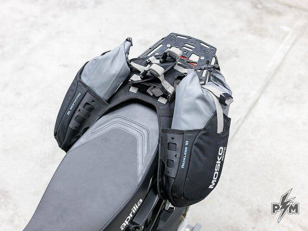 Mosko moto Reckless 10 on Aprilia Tuareg 660 - Perunmoto