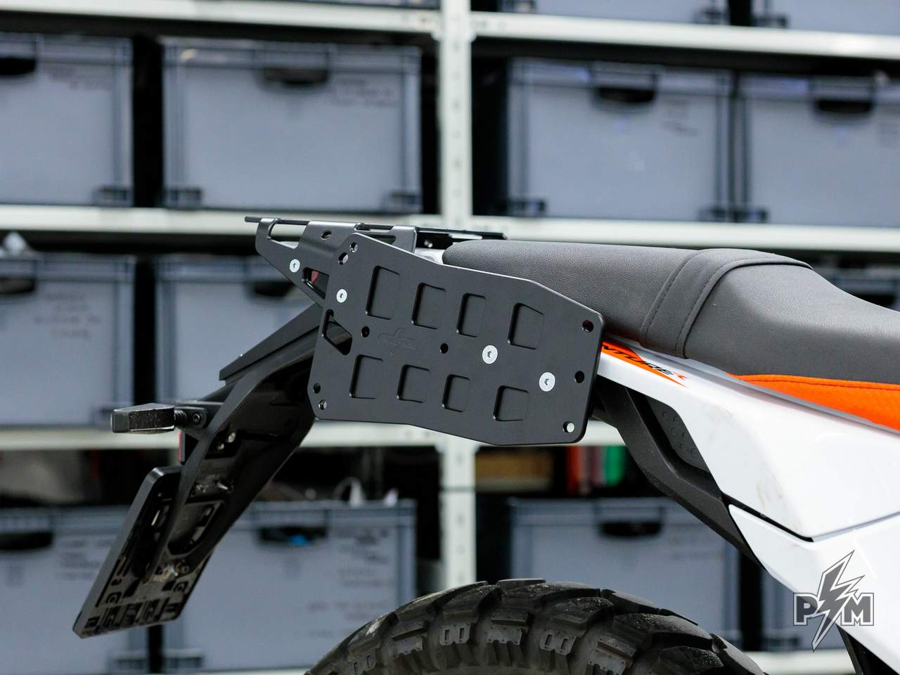 Perun Moto KTM 390 Adventure R or X / Enduro 390 AuxPox supports - front side view