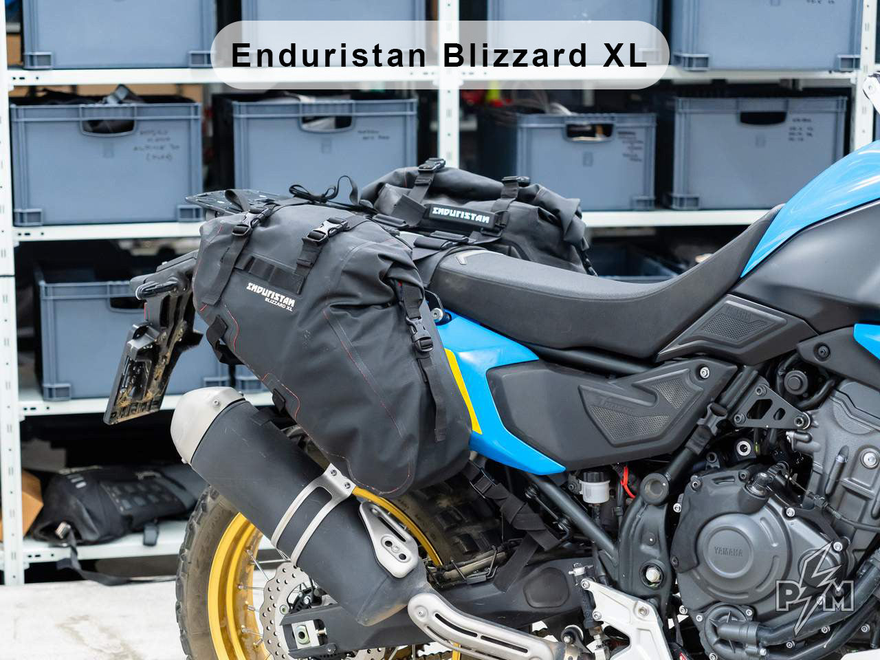 Perun moto Yamaha Tenere 700 Top luggage rack Gen2 and Side Carriers + Enduristan Blizzard XL