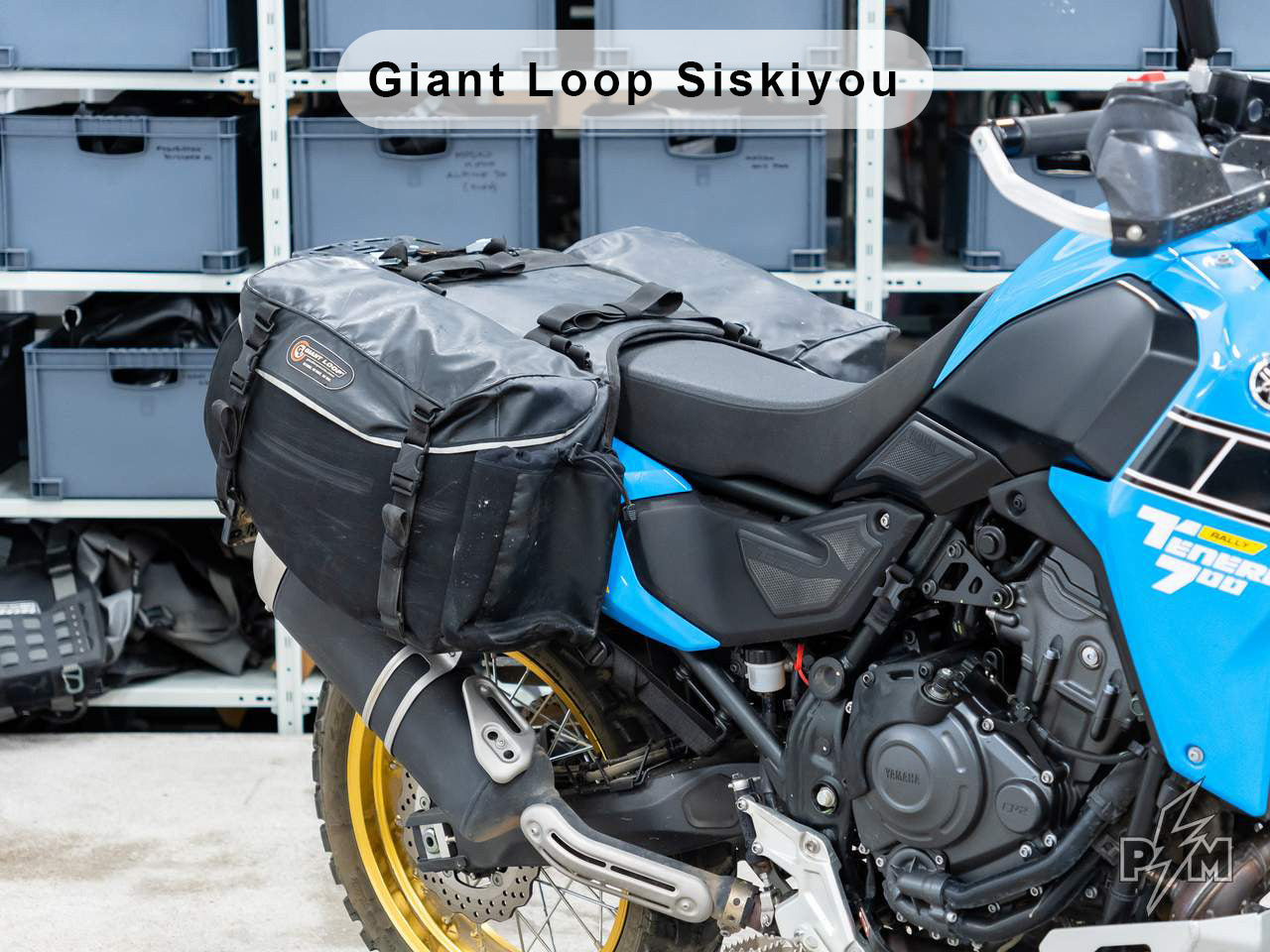 Perun moto Yamaha Tenere 700 Top luggage rack Gen2 and Side Carriers + Giant Loop Siskiyou