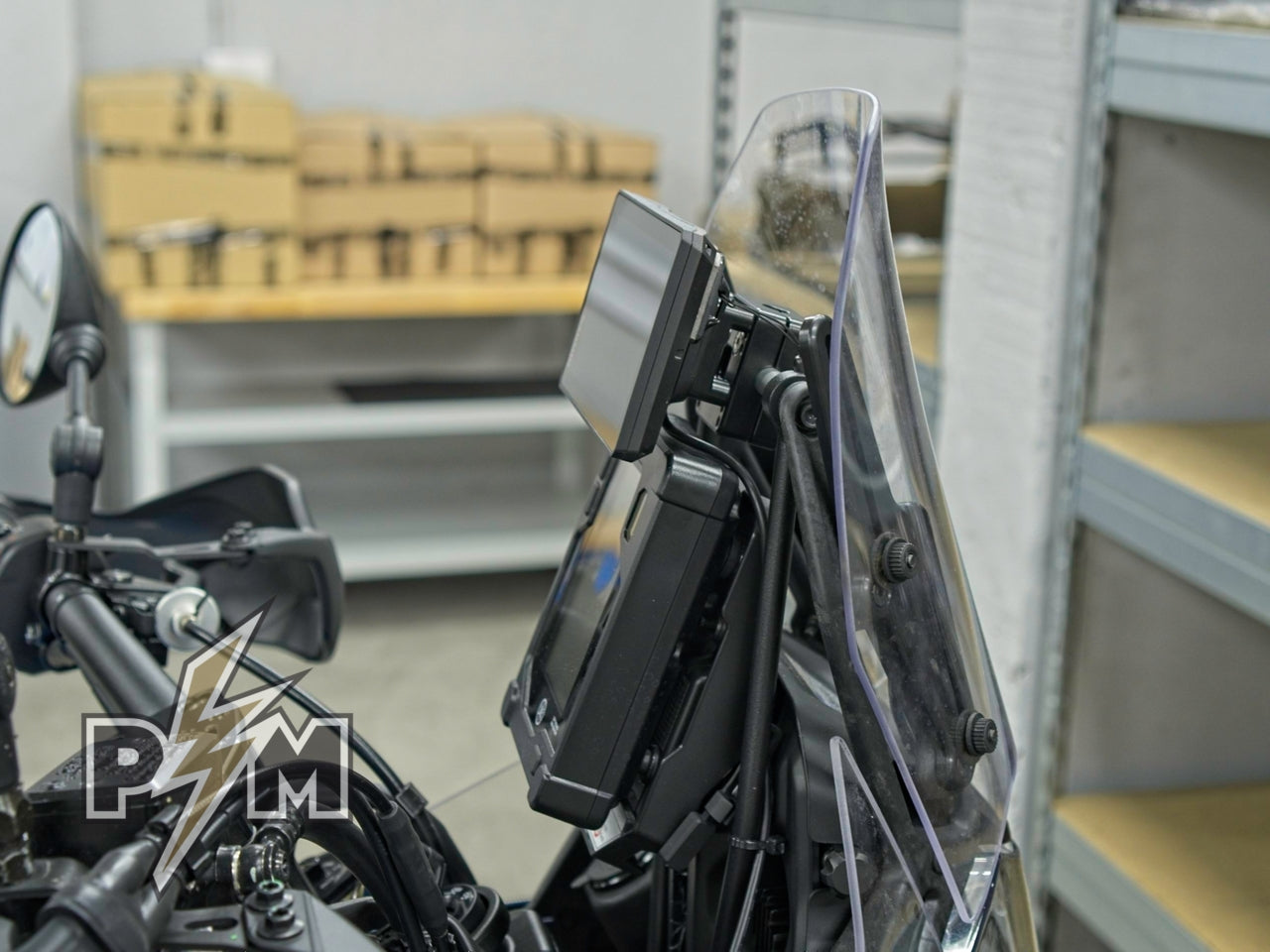 GPS mount for 12 mm bar on Tenere 700