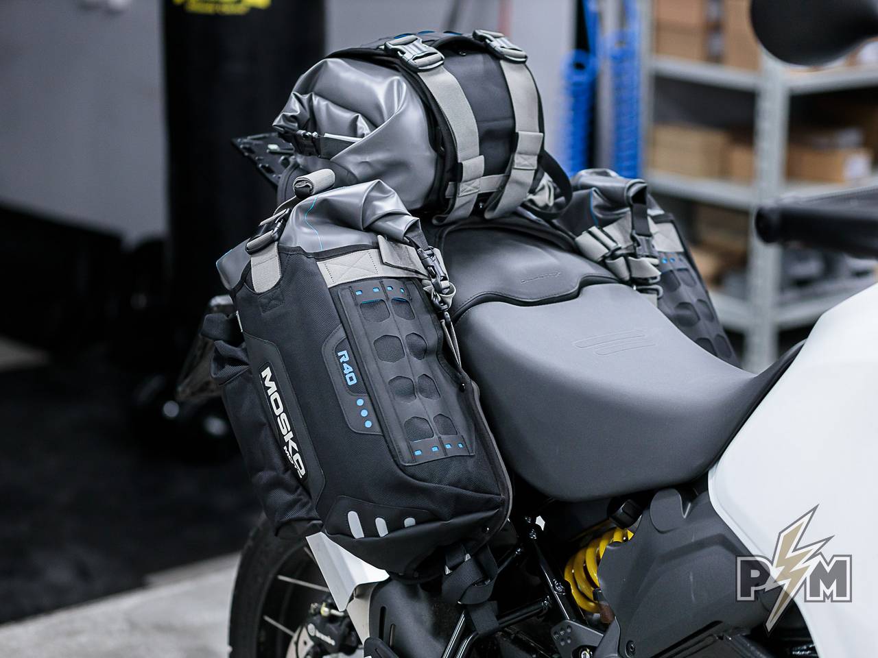 Mosko moto Reckless 40 v3 on Ducati DesertX