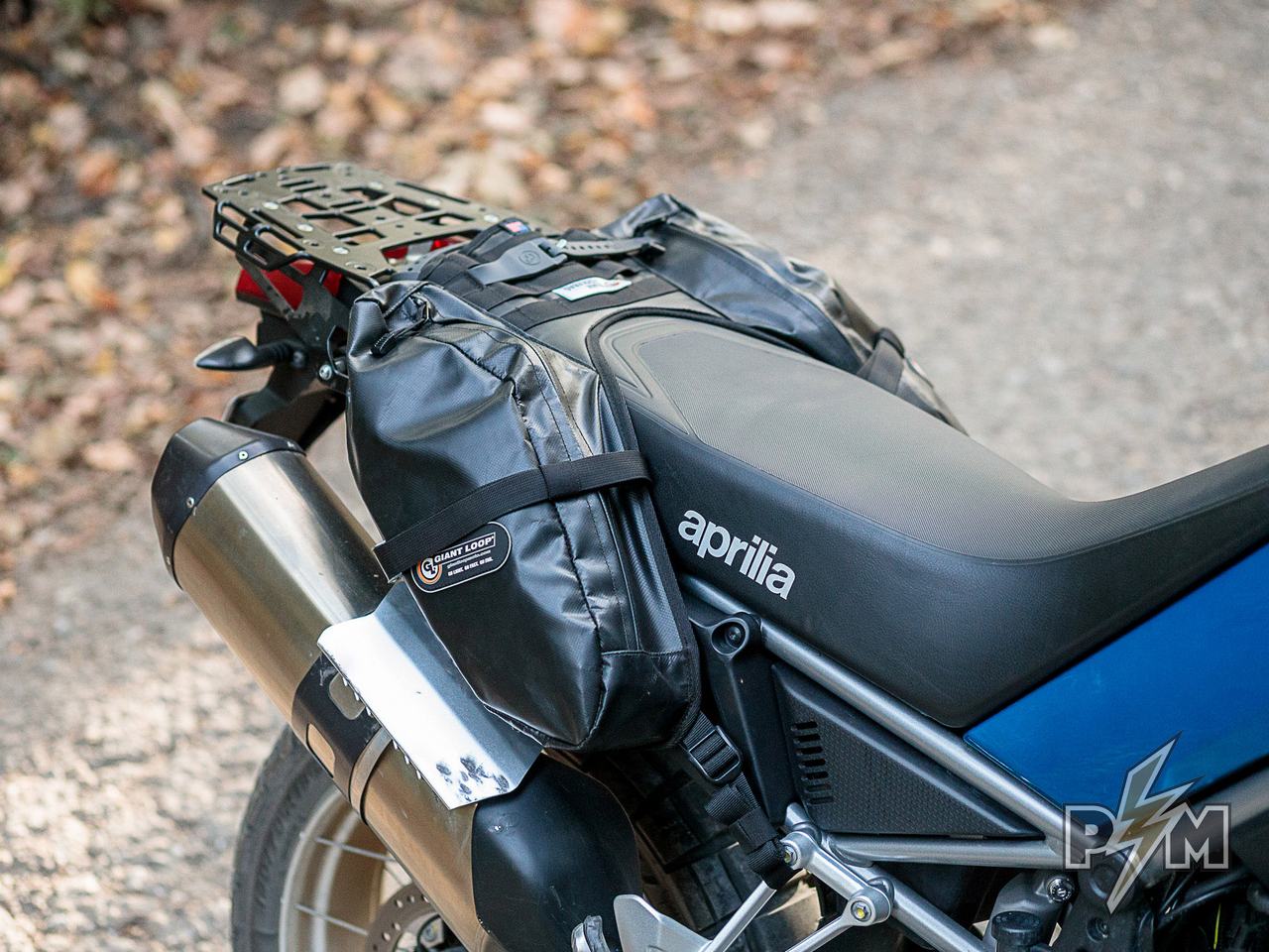 Giant Loop Mojavi on Aprilia Tuareg