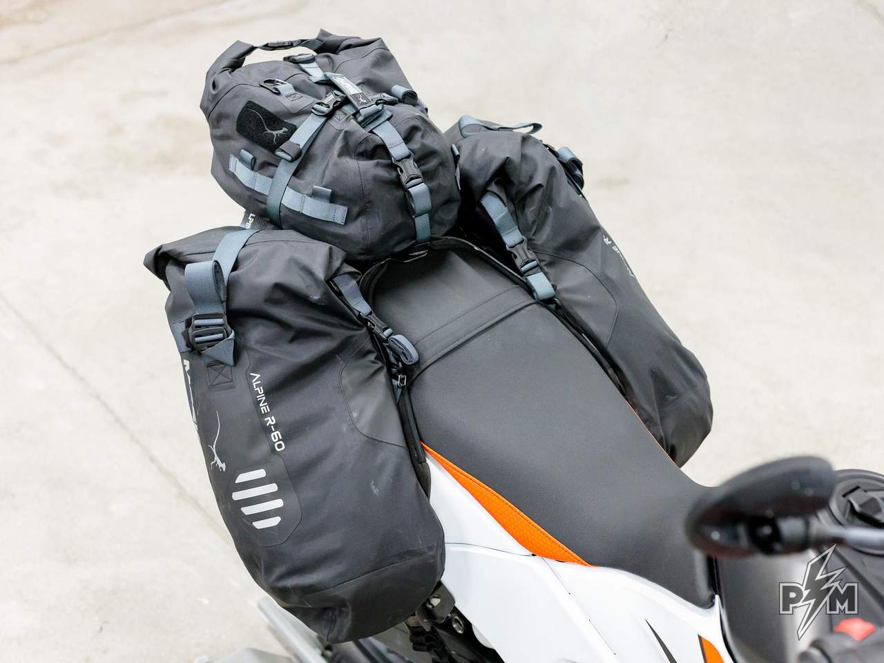 KTM 390 Adventure R with Mosko Moto Alpine 60 - Perunmoto