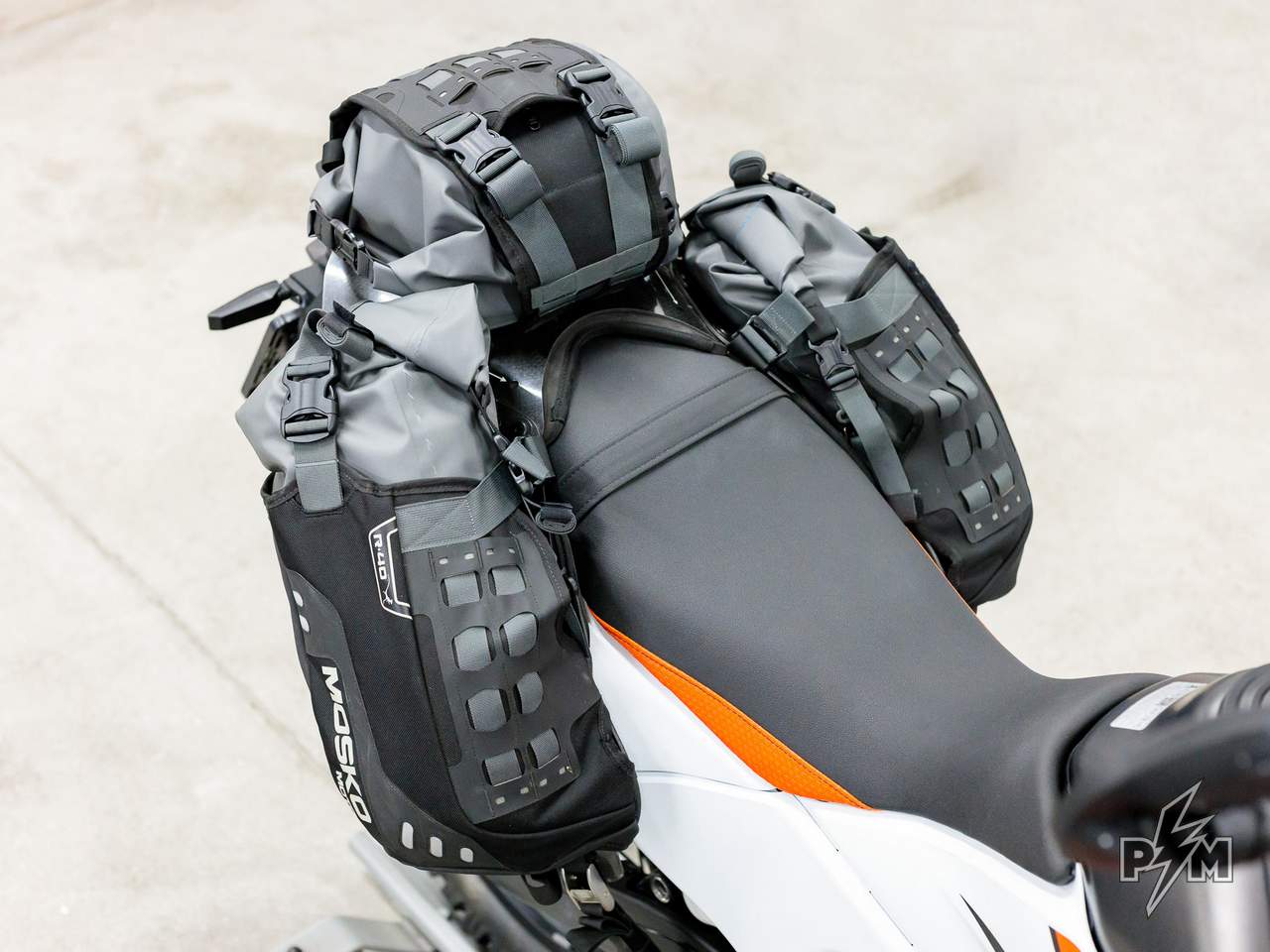 KTM 390 Adventure R with Mosko moto Reckless 40 - Perunmoto