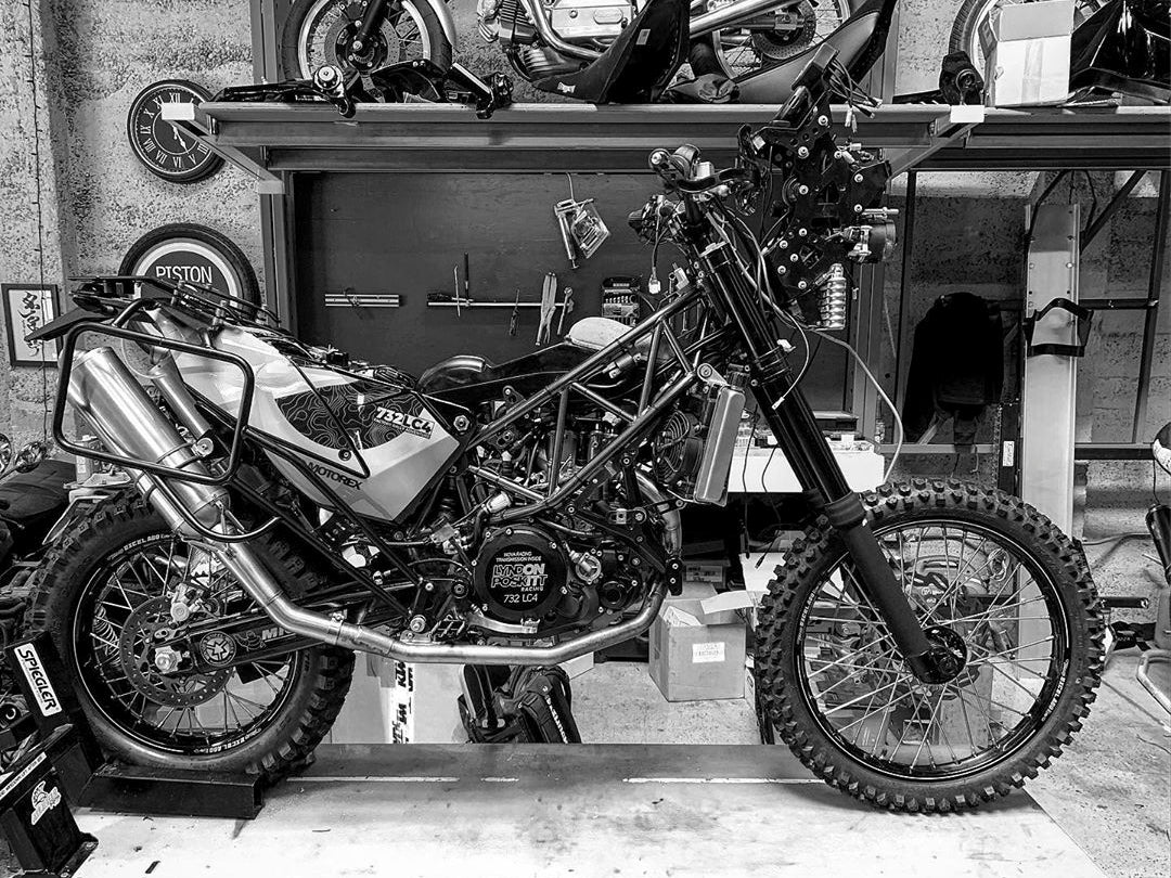 Lyndon Poskitt's new bike!