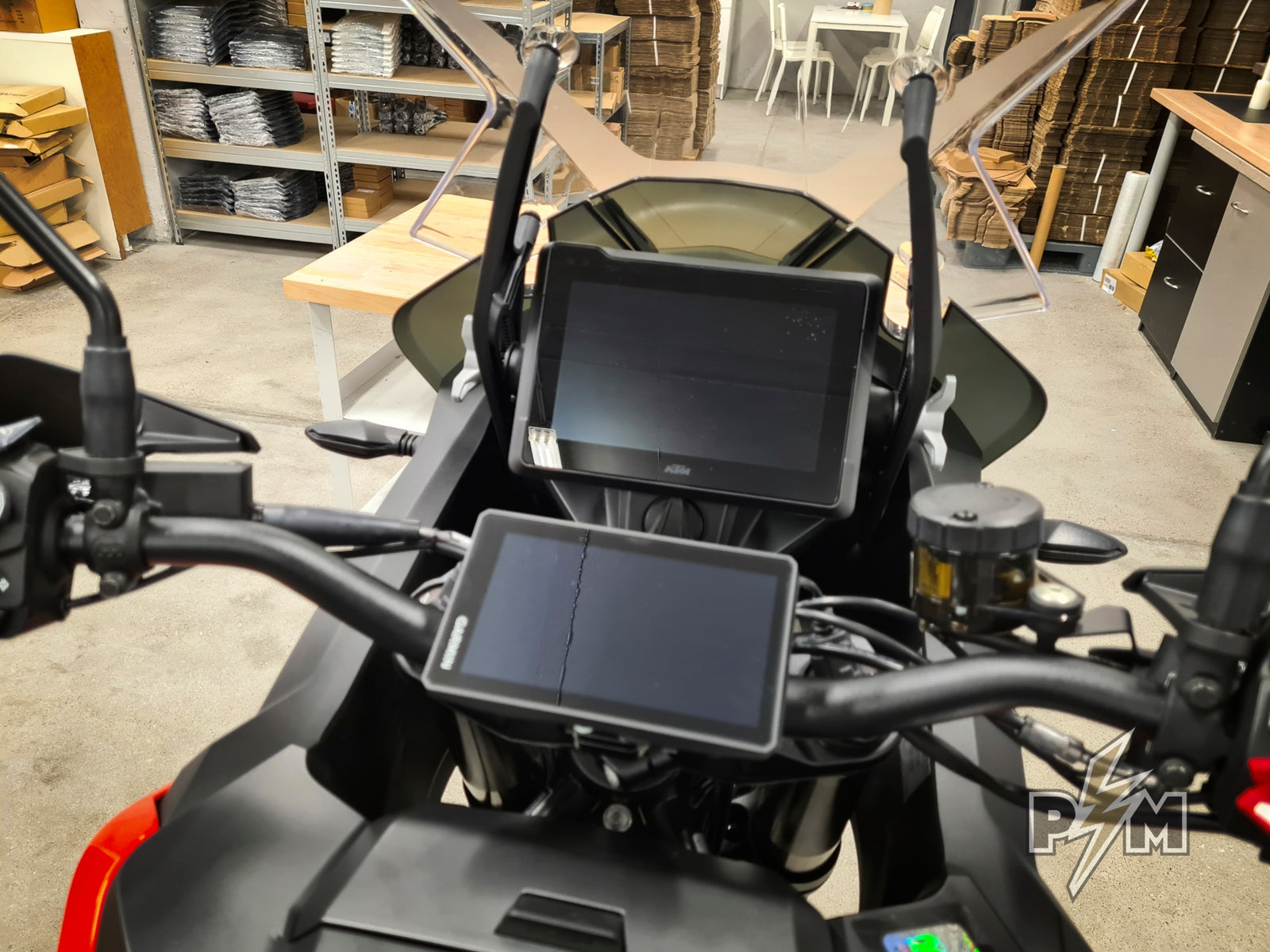 Direct handlebar AMPS clamp on 2021 KTM 1290 Super Adventure S