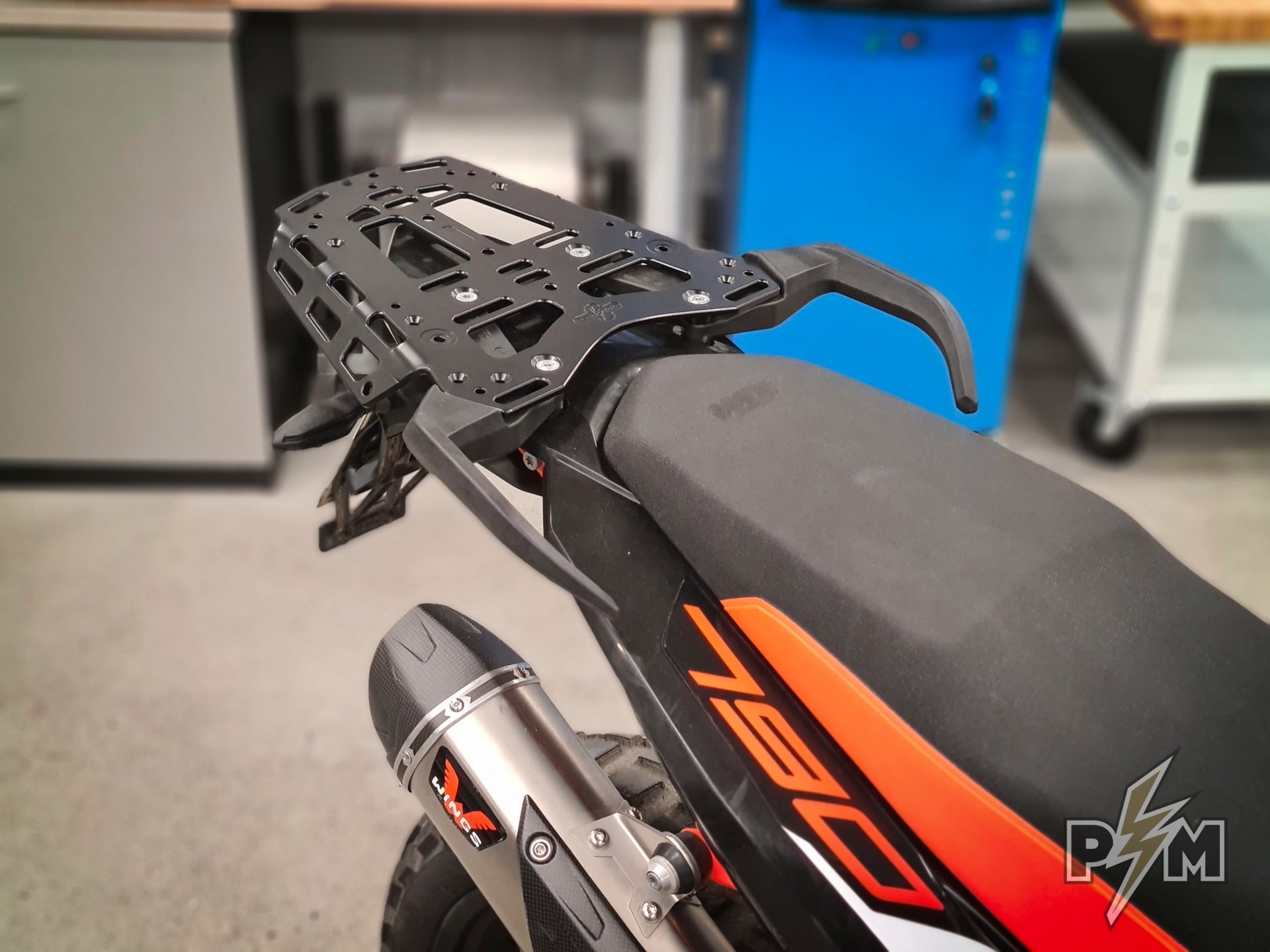 Unique features of KTM 790/890 Billet rack - Perunmoto