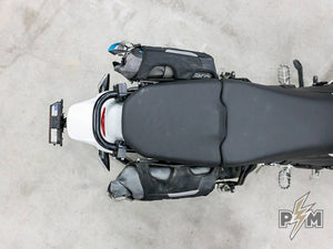 Perun moto - Ducati DesertX Side Carriers + Mosko moto Aux Pox 4l - 11