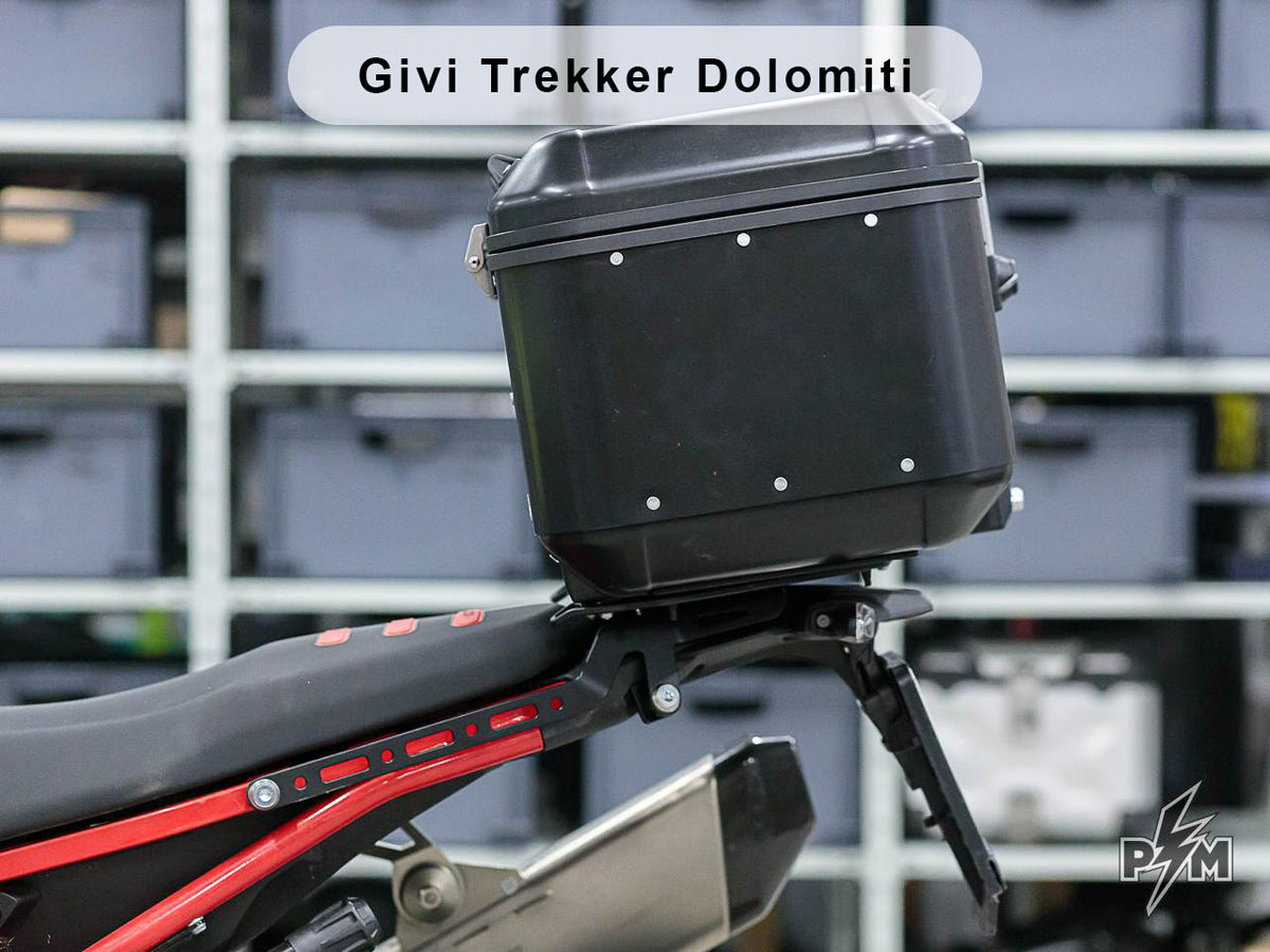 Perun moto BMW F900GS Top luggage rack - Givi Trekker Dolomiti 46 Top case - 2
