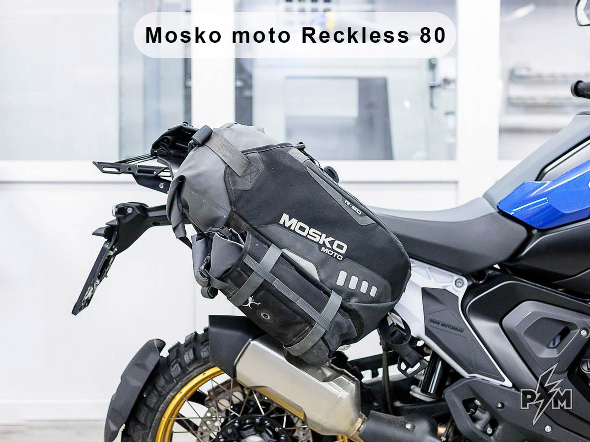 Perun moto R1300GS Top luggage rack - Sport with Mosko moto Reckless 80