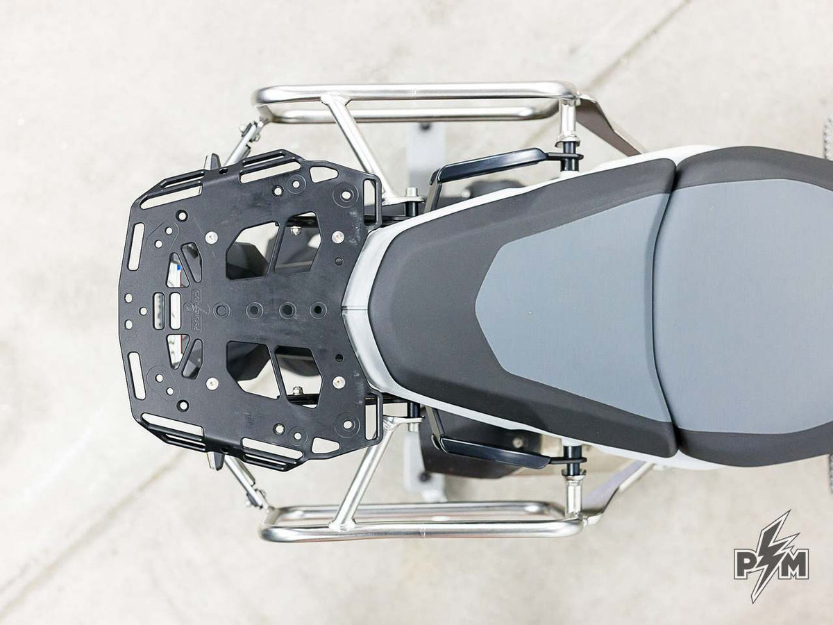 Perun moto BMW R1300GS Top luggage rack + Touratech pannier racks - integration kit - 4