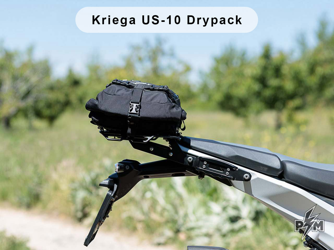 Perun moto R1300GS Top luggage rack - Sport with Kriega US-10 Drypack