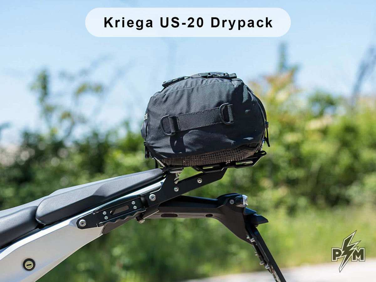 Perun moto R1300GS Top luggage rack - Sport with Kriega US-20 Drypack