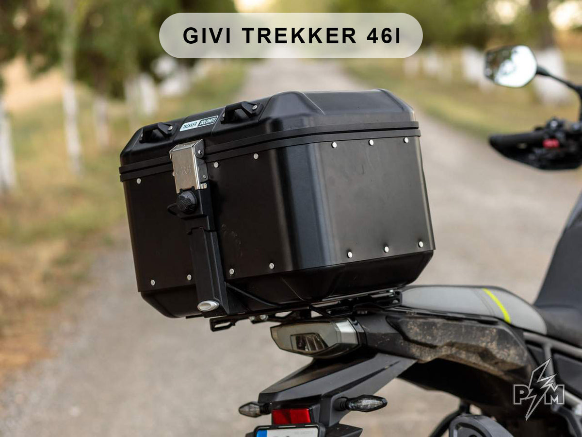 Perun moto CF-Moto MT 450 / IBEX Top luggage rack with Givi Trekker aluminum top case
