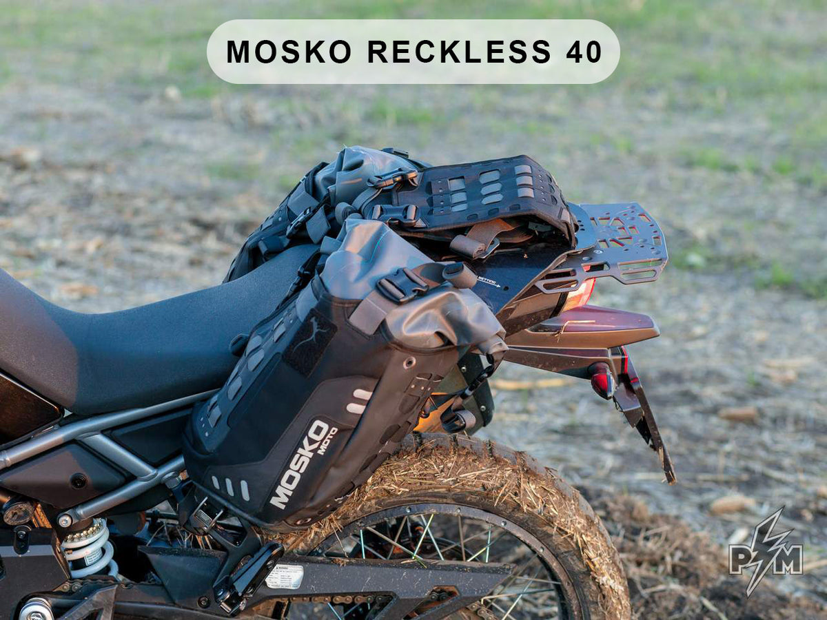 Perun moto CF-Moto MT 450 / IBEX Top luggage rack with Mosko moto Reckless 40