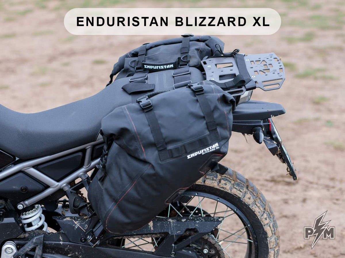 Perun moto CF-Moto MT 450 / IBEX Top luggage rack with Enduristan Blizzard XL