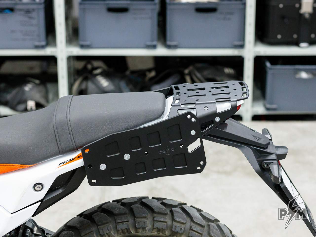 Perun Moto KTM 390 Adventure R or X / Enduro 390 AuxPox supports high side view