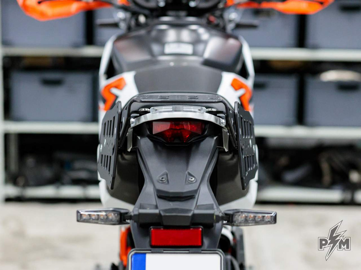 Perun Moto KTM 390 Adventure R or X / Enduro 390 AuxPox supports - rear view