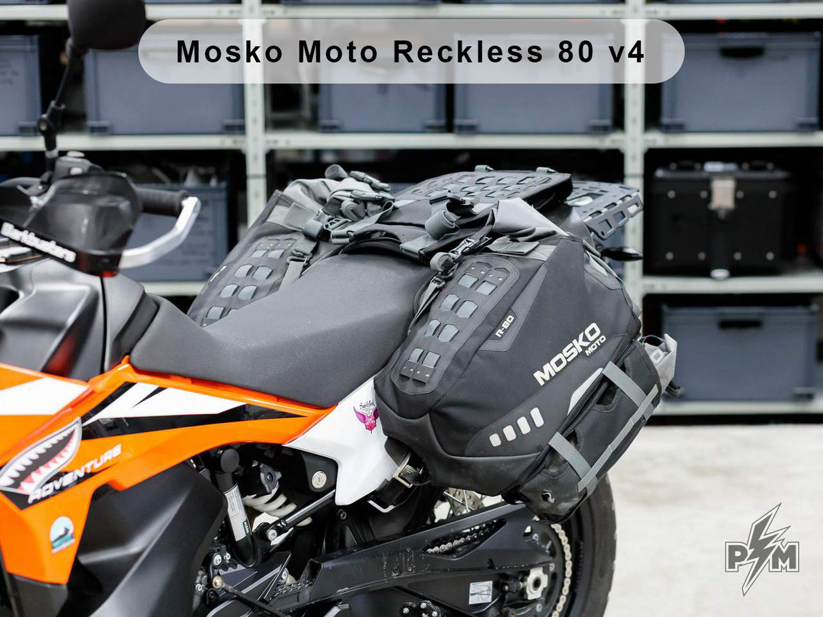 Perun moto Billet top rack Large for KTM 790 &amp; 890 Adventure with Mosko moto Reckless 80 v4 &amp; the Gnoblin