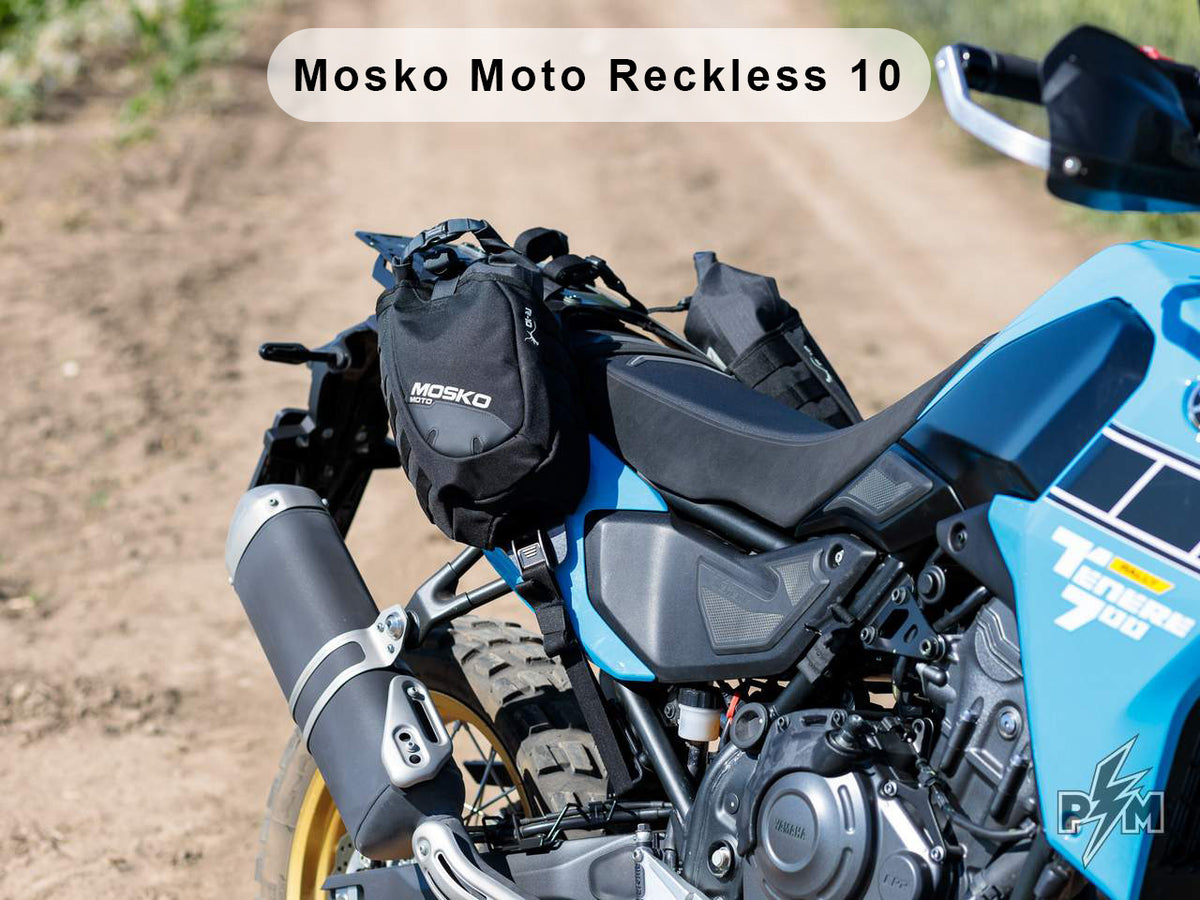 Perun moto Yamaha Tenere 700 Top luggage rack Gen2 + Mosko moto Reckless 10 V2 & Gnoblin