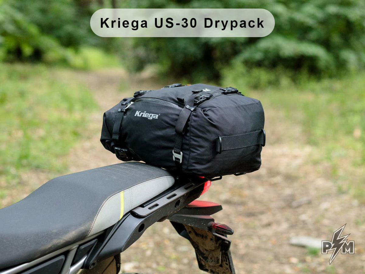 Perun moto CF-Moto MT 450 / IBEX 450 Top luggage rack with Kriega US-30 Drypack and OS-Rack Loops
