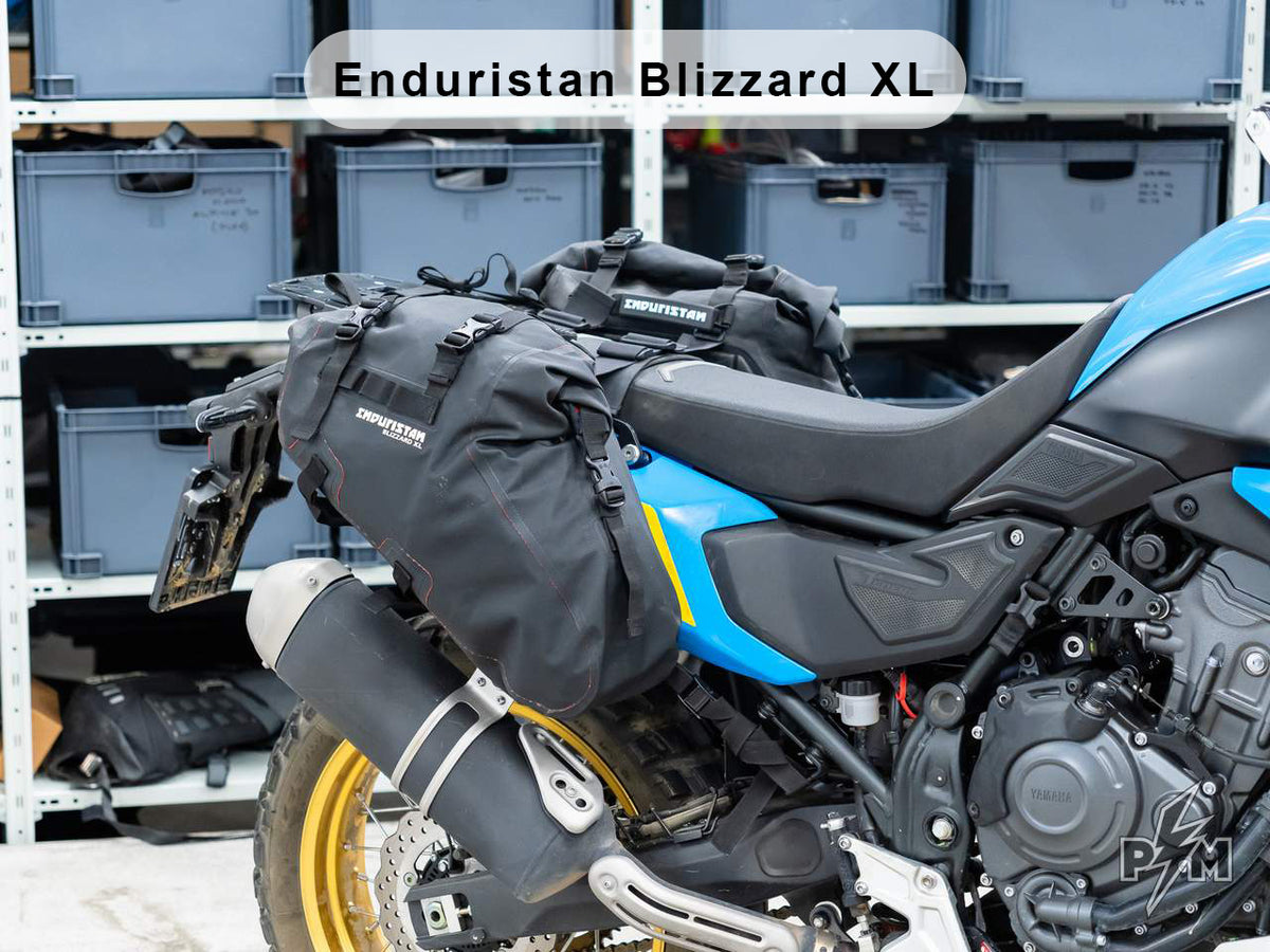 Perun moto Yamaha Tenere 700 Top luggage rack Gen2  and Side Carriers + Enduristan Blizzard XL