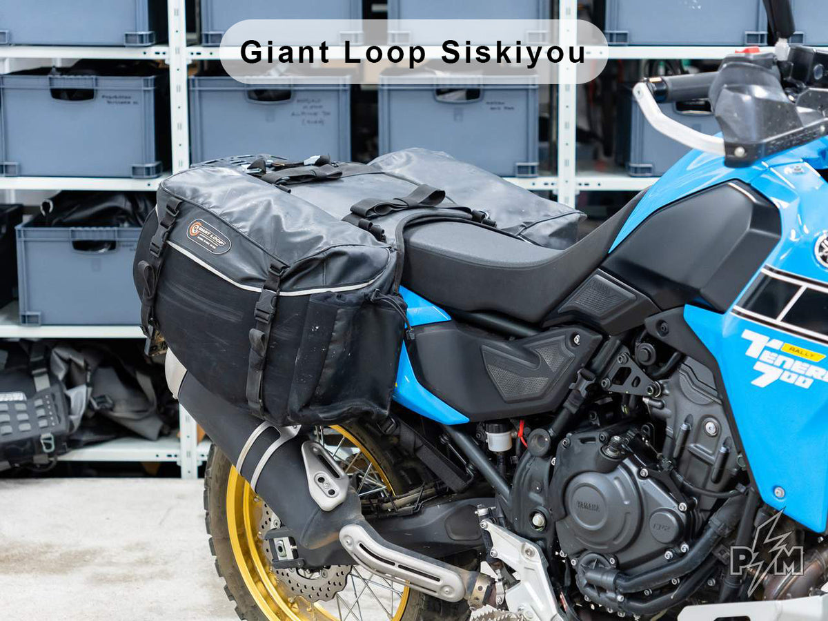 Perun moto Yamaha Tenere 700 Top luggage rack Gen2 and Side Carriers + Giant Loop Siskiyou