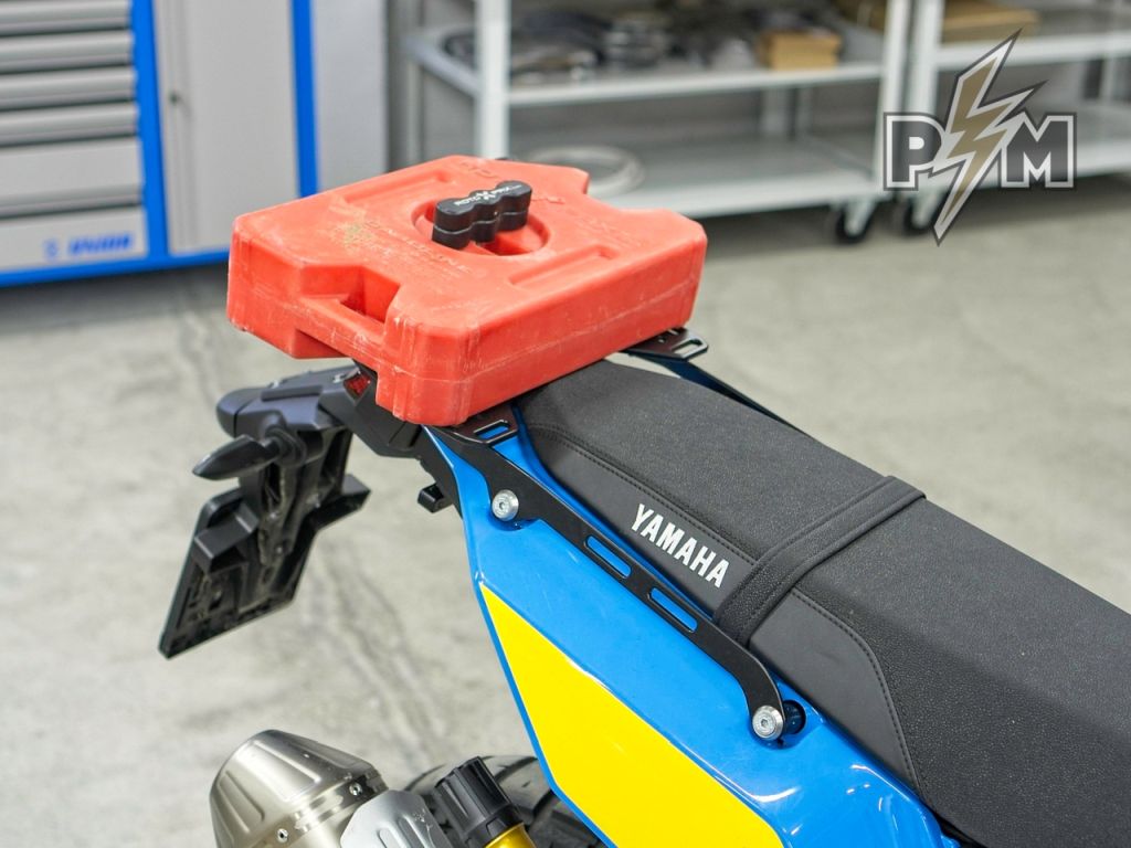 Perun moto Yamaha Tenere 700 Top luggage rack and Rotopax