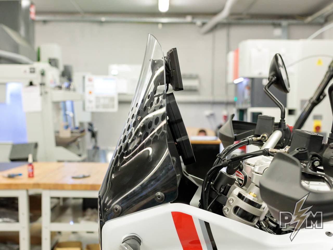 Ducati DesertX GPS mount Perun moto Zumo XT - 1