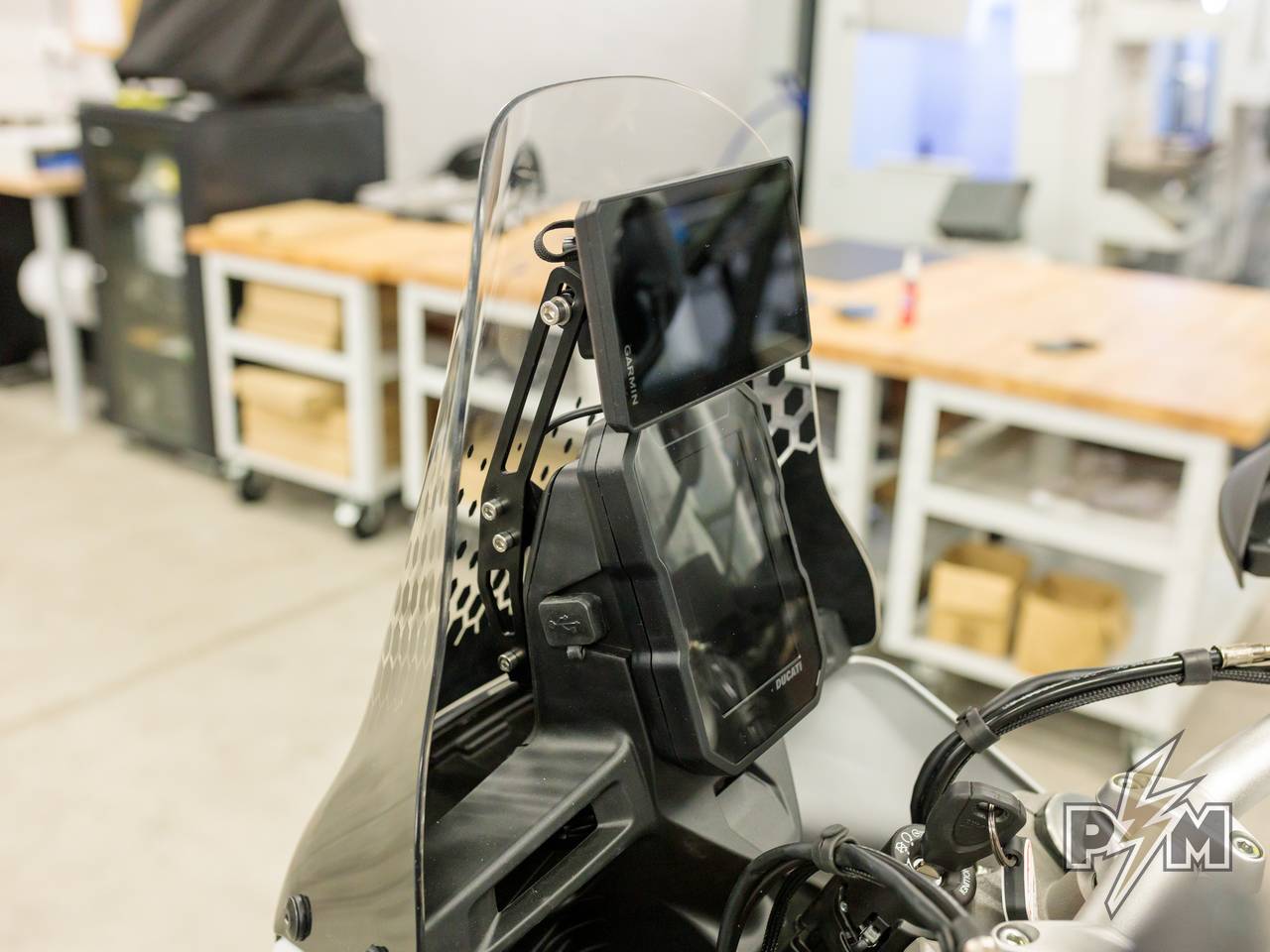 Ducati DesertX GPS mount Perun moto Zumo XT - 2