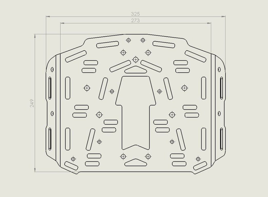 Perun moto Extension plate for KTM 690 Enduro SMC-R 9