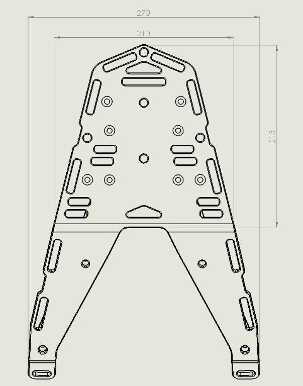 Perun moto KTM 690 Enduro R Luggage rack 14